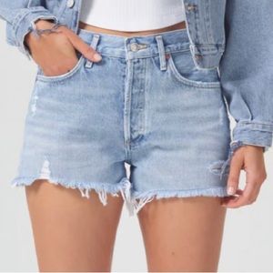 AGOLDE Parker Vintage Cut Off Shorts in Swapmeet